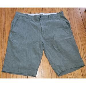 GOODTHREADS Men's Olive Green Stretch Chino Shorts Size 33/10" Travel Beach
